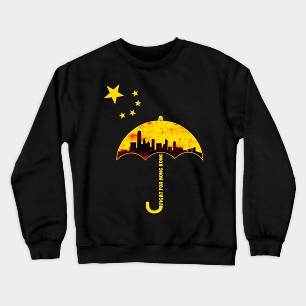 free hong kong political apparel pro Crewneck Sweatshirt by hadlamcom